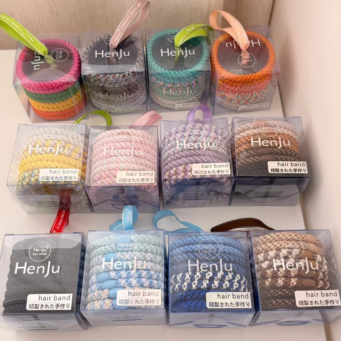 Sports Equipment Cabinet - 8 Pieces Elastic Hair Bands Boxed