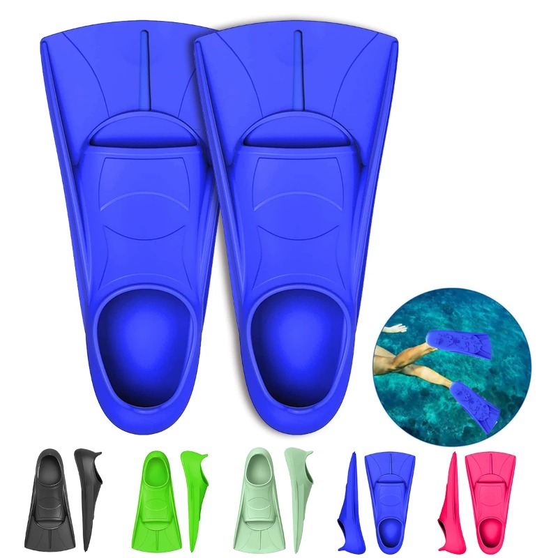 Swim Fin Short Blade - Lightweight Short Blade Snorkeling Fins Comfort