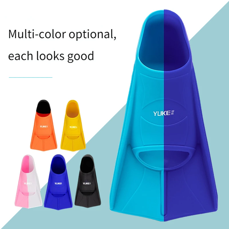 Swim Fin Short Blade - Swim Training Fins Silicone Professional Scuba