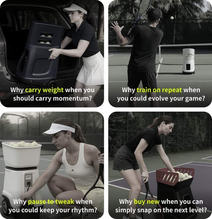 Tenniix Tennis Ball Machine Vi - огляд і ціна Sports Equipment Tennis