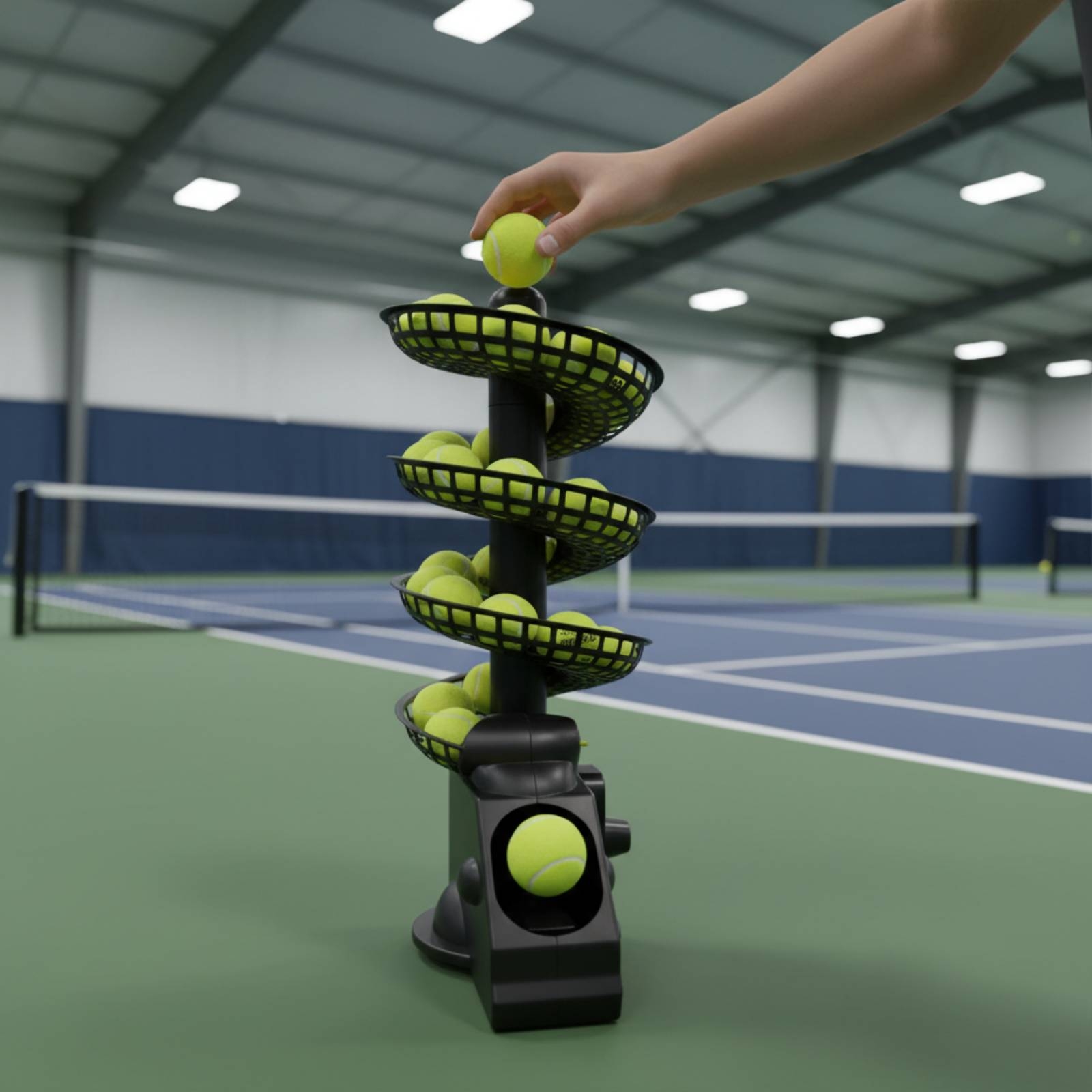 Portable Tennis Ball Machine M - огляд і ціна Sports Equipment Tennis