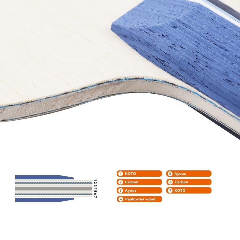 1PCS Blue Carbon Fiber Table T - огляд і ціна Table Tennis Paddle