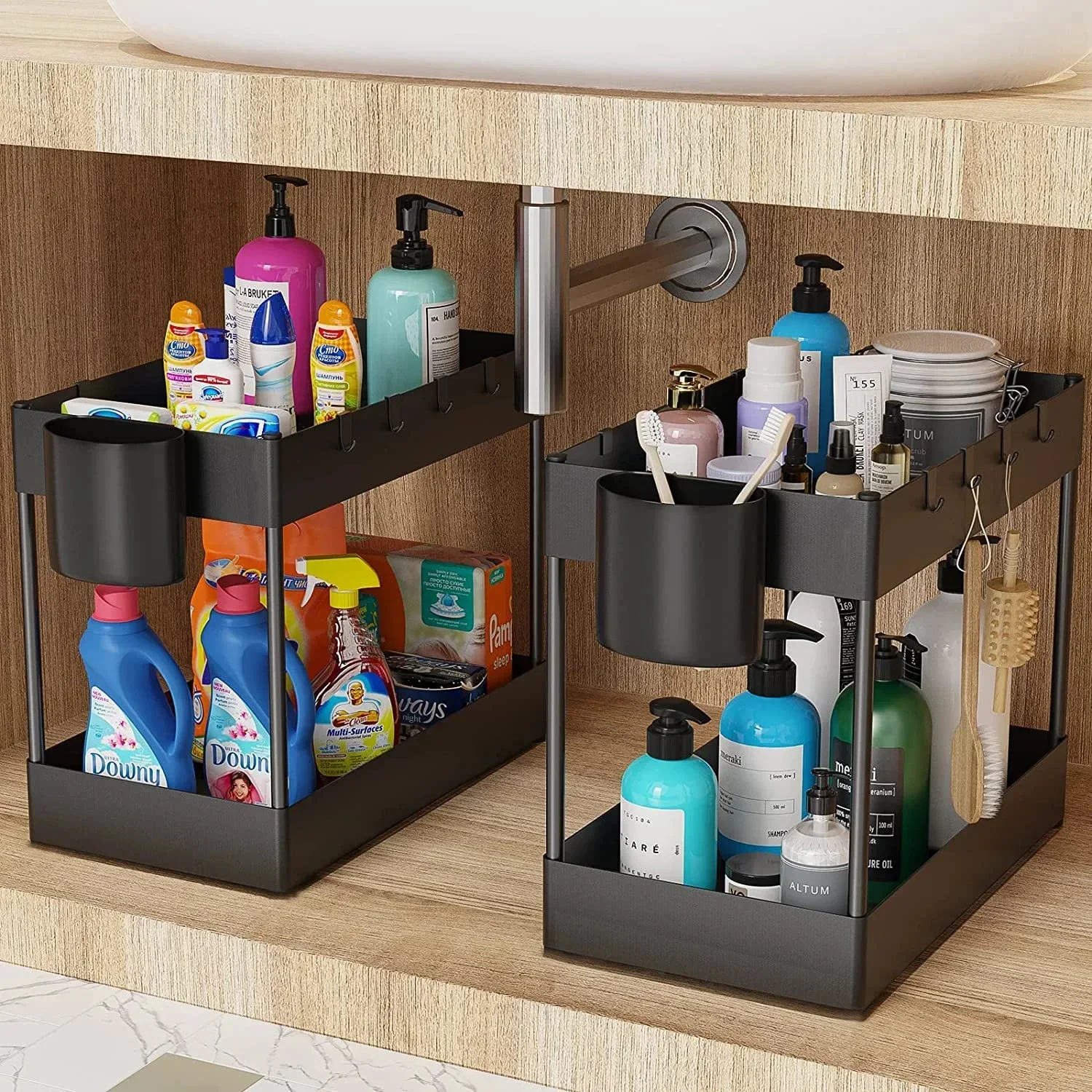 2 Tier Under Sink Sliding Stor - огляд і ціна Sports Equipment Cabinet